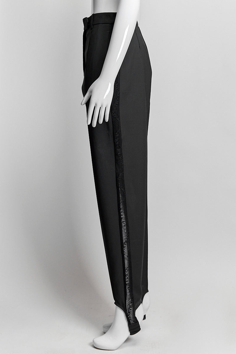 Ellery Black Pant with Lace Detail US 4