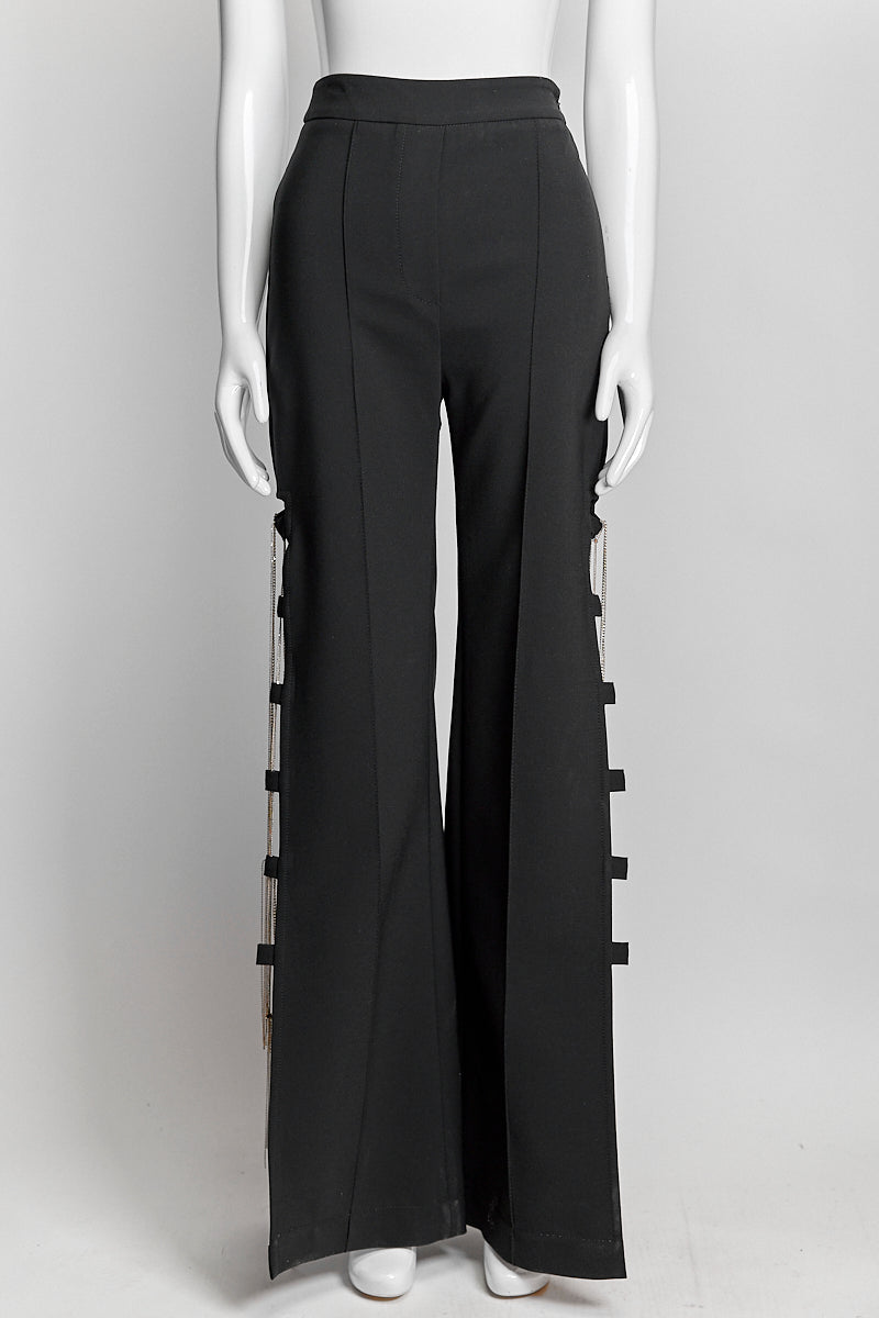 Ellery Black Trouser With Chain Detail XS