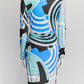 Emili Pucci Blue Patterned Long Sleeve Dress IT 40