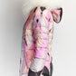 Emili Pucci Pink Patterned Puffy Jacket IT 40