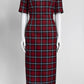 Emilia Wickstead Red Plaid Pattern Dress