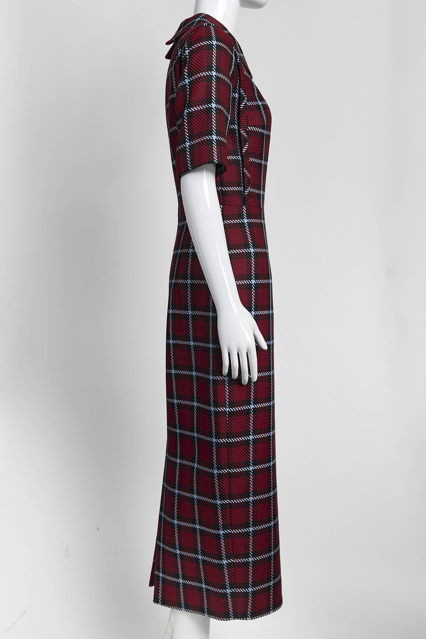 Emilia Wickstead Red Plaid Pattern Dress
