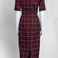 Emilia Wickstead Red Plaid Pattern Dress