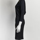 Emilio Pucci Black Evening Dress with Gold Shoulder Detail IT38
