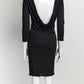 Emilio Pucci Black Evening Dress with Gold Shoulder Detail IT38
