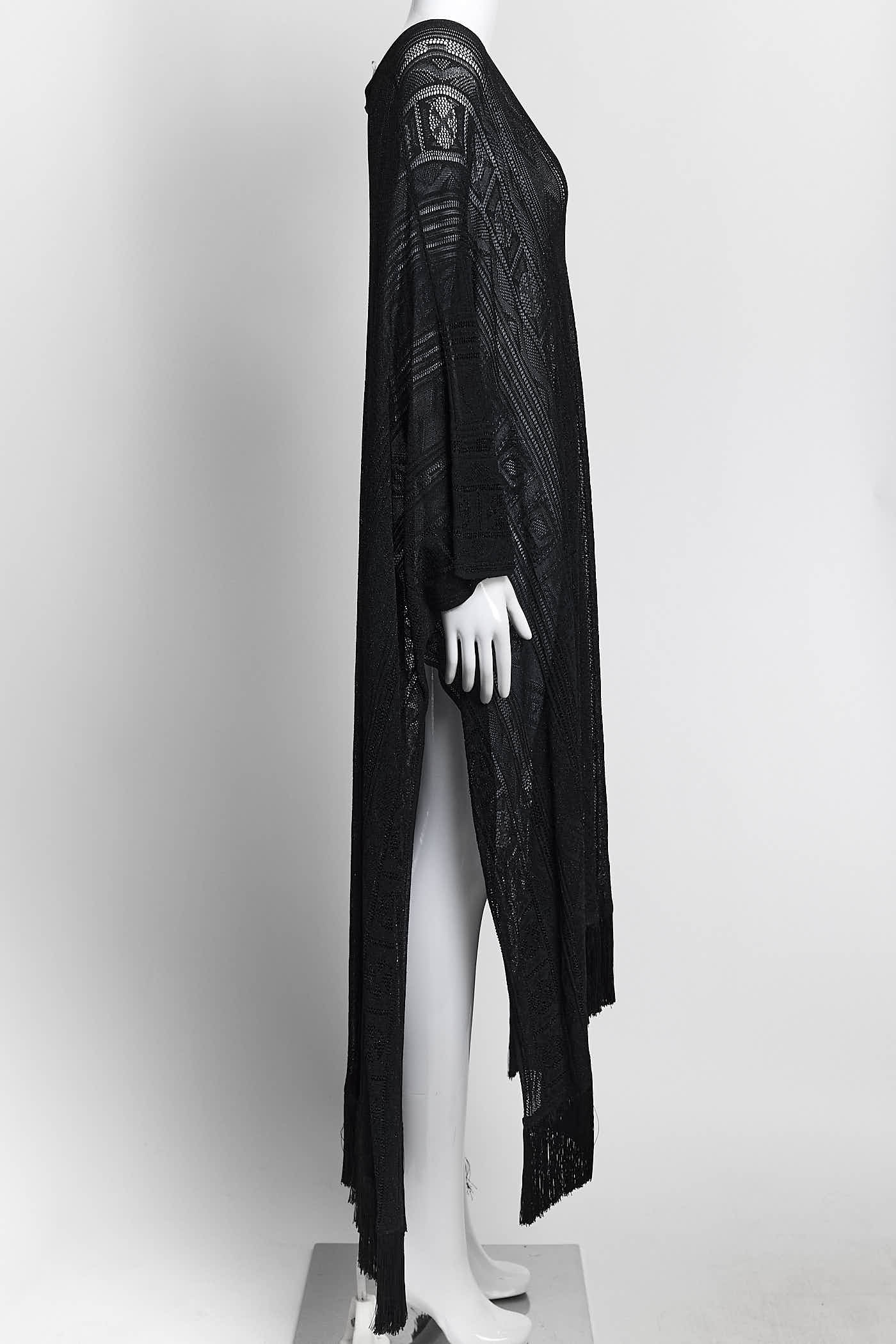 Emilio Pucci Black Kint Kaftan M