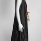 Emilio Pucci Black Sleeveless and Patterned Pleated Detail Dress 46