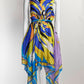 Emilio Pucci Blue/Purple Printed Silk Dress IT48