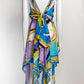 Emilio Pucci Blue/Purple Printed Silk Dress IT48