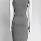 Emilio Pucci Grey Kint Sleeveless Dress M
