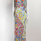 Emilio Pucci Multicolor Patterned Long Dress with Chain 44