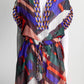 Emilio Pucci Multicolor Silk ShortSleeve Printed Dress 42