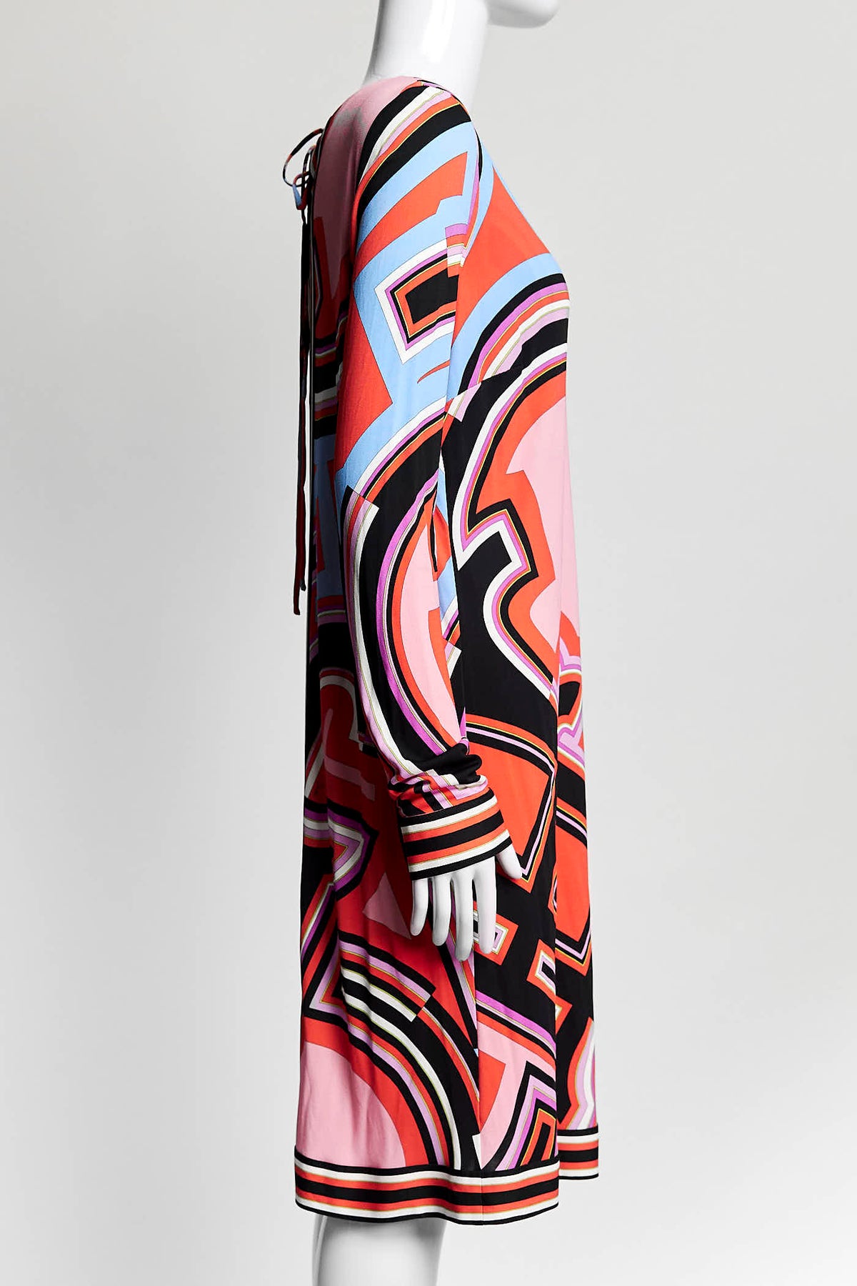Emilio Pucci Orange Pattern Dress 44