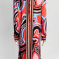 Emilio Pucci Orange Pattern Dress 44