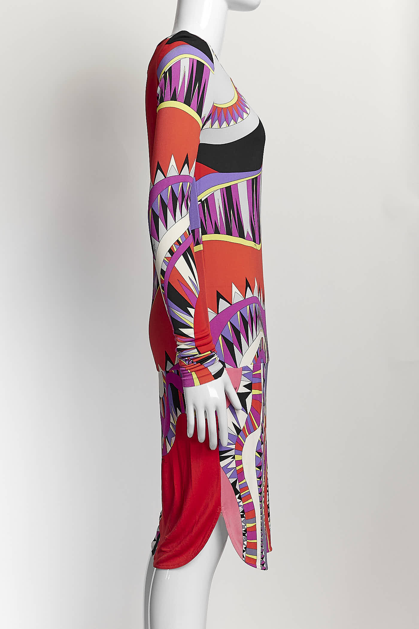 Emilio Pucci Orange/Purple pattern Dress IT 38