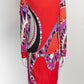 Emilio Pucci Orange/Purple pattern Dress IT 38