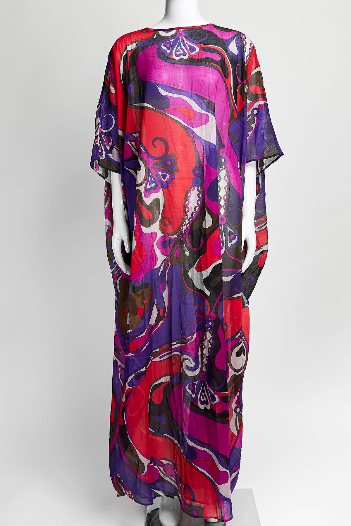 Emilio Pucci Purple Red Kaftan