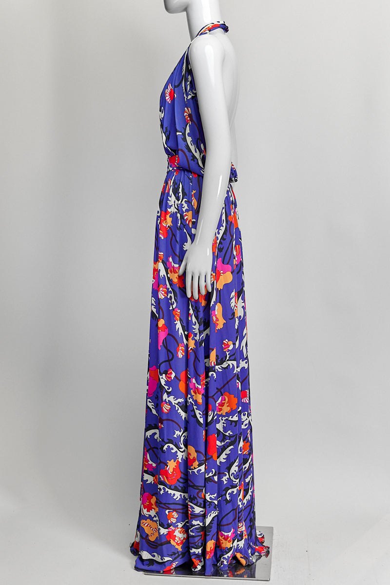 Emilio Pucci Ranuncoli Print Georgette Gown IT 50