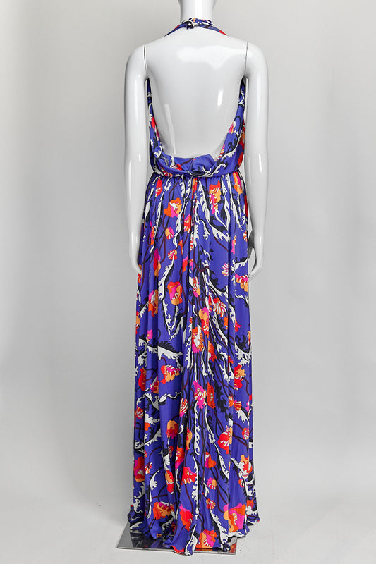 Emilio Pucci Ranuncoli Print Georgette Gown IT 50