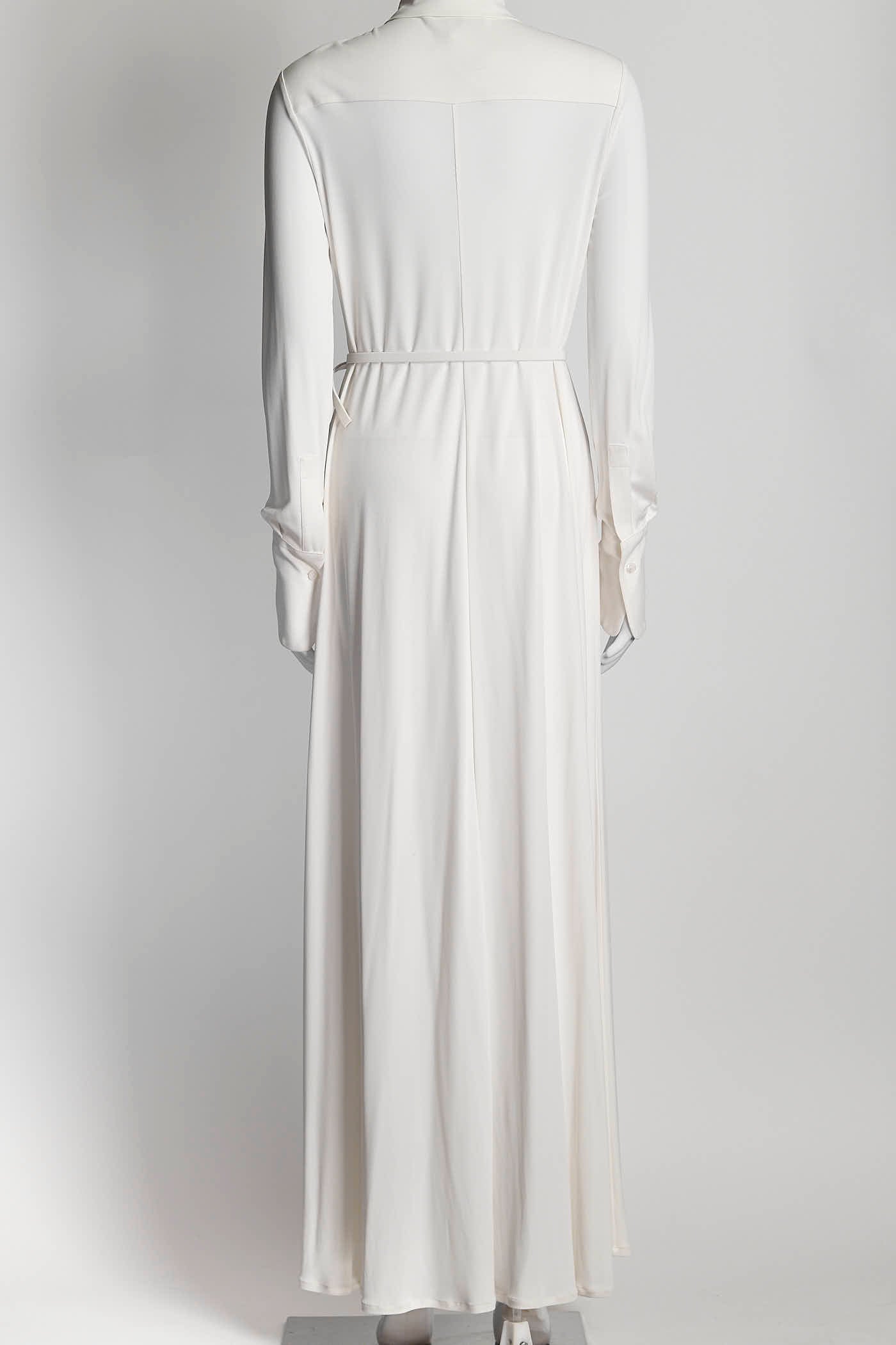 Emilio Pucci White Button-Up Dress with Belt 42