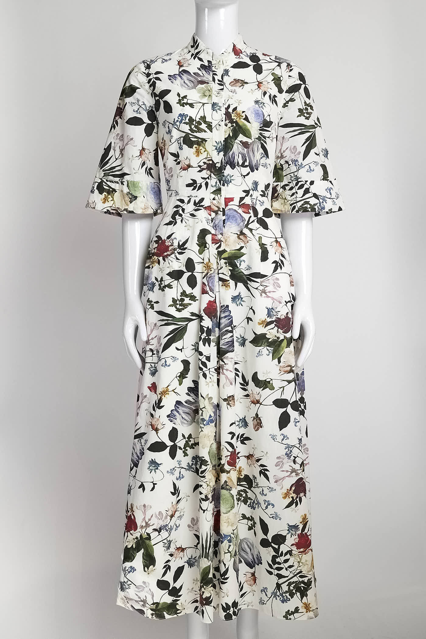 Erdem White Floral Printed Dress 8
