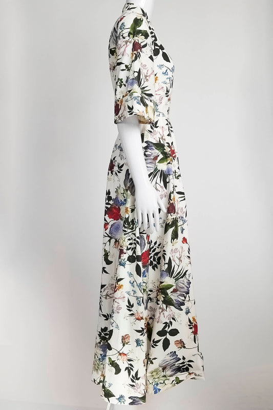 Erdem White Floral Printed Dress 8