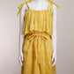 Erdem Yellow Emmbroidered Linen Mini Dress US6