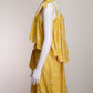 Erdem Yellow Emmbroidered Linen Mini Dress US6