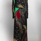 Etro Black Paisley Print Maxi Dress 44