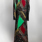 Etro Black Paisley Print Maxi Dress 44