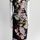 Etro Black with Purple Paisley Printed Dress 42