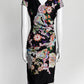 Etro Black with Purple Paisley Printed Dress 42