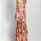 Etro Floral-Print Ruffle Open-Back Gown 44