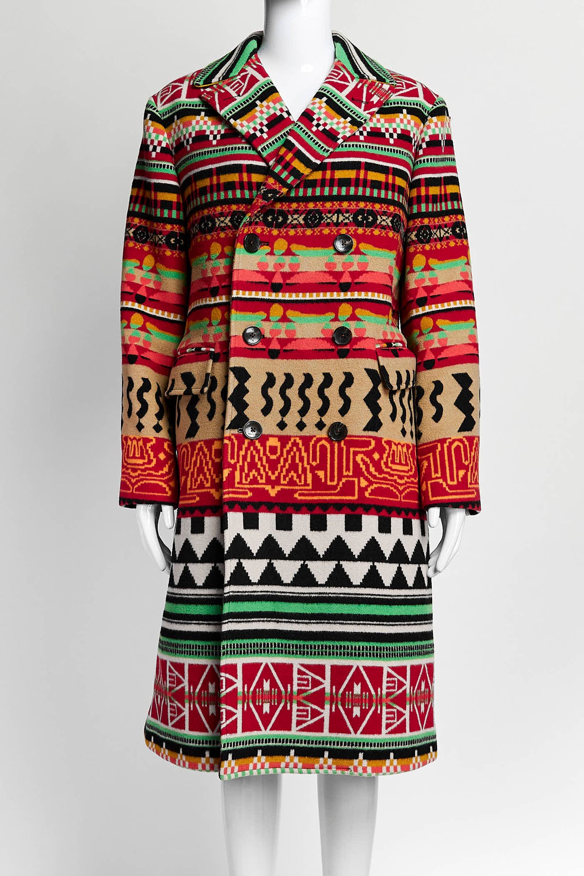 Etro Jacquard Carpet Patterned Coat 38