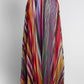 Etro Multicolor Striped Pleated Skirt 46