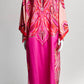 Etro Pink Oversized Striped & Paisley Caftan Dress 38