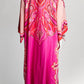 Etro Pink Oversized Striped & Paisley Caftan Dress 38