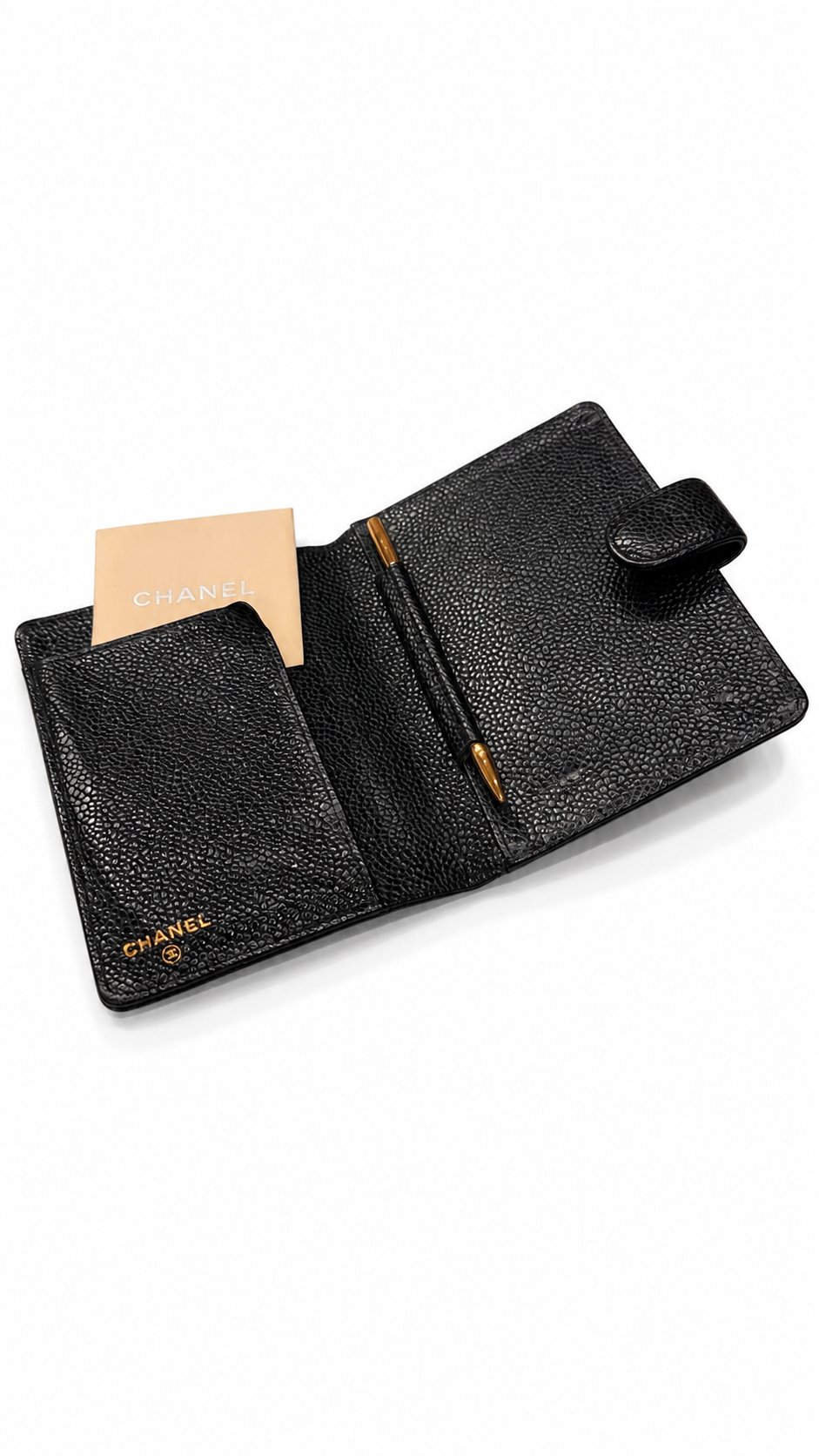 CHANEL VINTAGE TIMELESS/CLASSIQUE LEATHER CARD WALLET