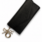 Christian Dior Black Leather Wallet with charm