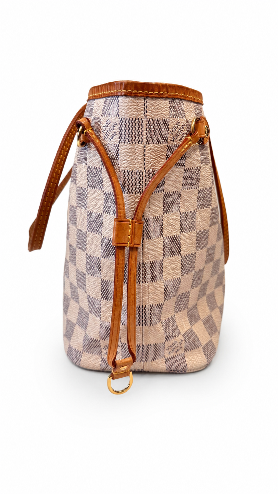 LOUIS VUITTON NEVERFULLsM TOTE BAG IN DAMIER AZUR CANVAS
