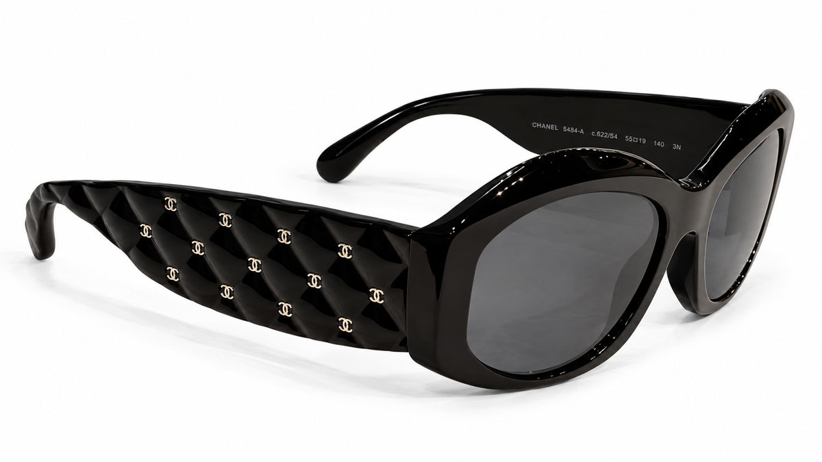Chanel sunglasses featuring quilt pattern frames