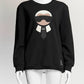 Fendi Karl Lagerfeld Printed Black Sweatshirt S