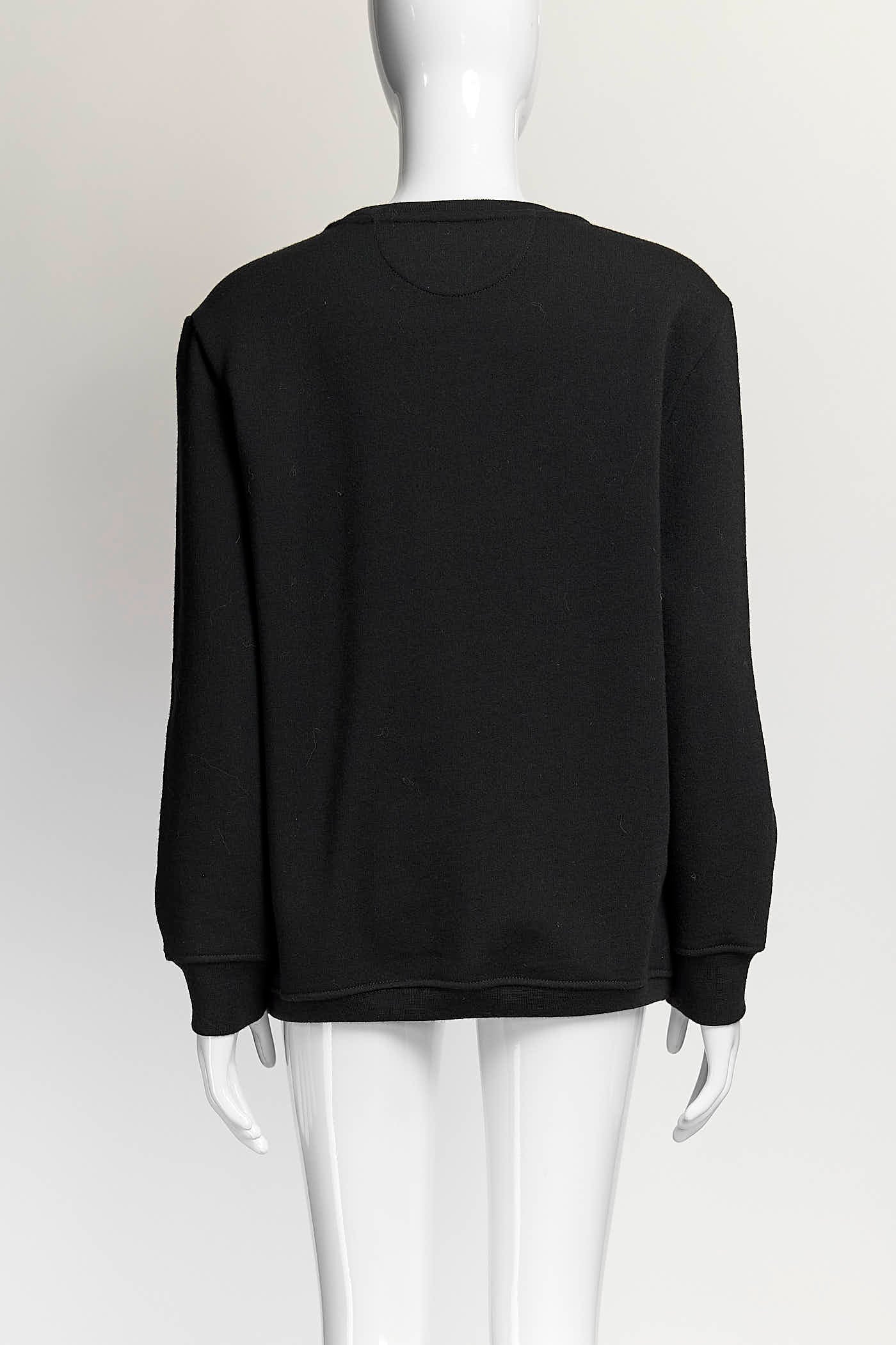 Fendi Karl Lagerfeld Printed Black Sweatshirt S