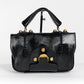 Fendi Secret Code F3 Leather Satchel Black