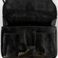 Fendi Secret Code F3 Leather Satchel Black