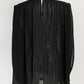 Frame Black Pleated Blouse L