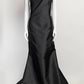 Frascara Black One Shoulder Peplum Gown 12