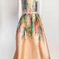 Frascara Pink Floral One Shoulder Gown 4