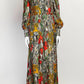 GUCCI ANIMAL PRINT MAXI DRESS 38