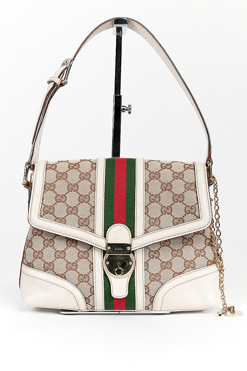 GUCCI GG TREASURE FLAP SHERRY LINE BAG